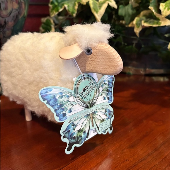 NWT World Traveler Meier Germany Wool Sheep Figurine - Picture 4 of 8